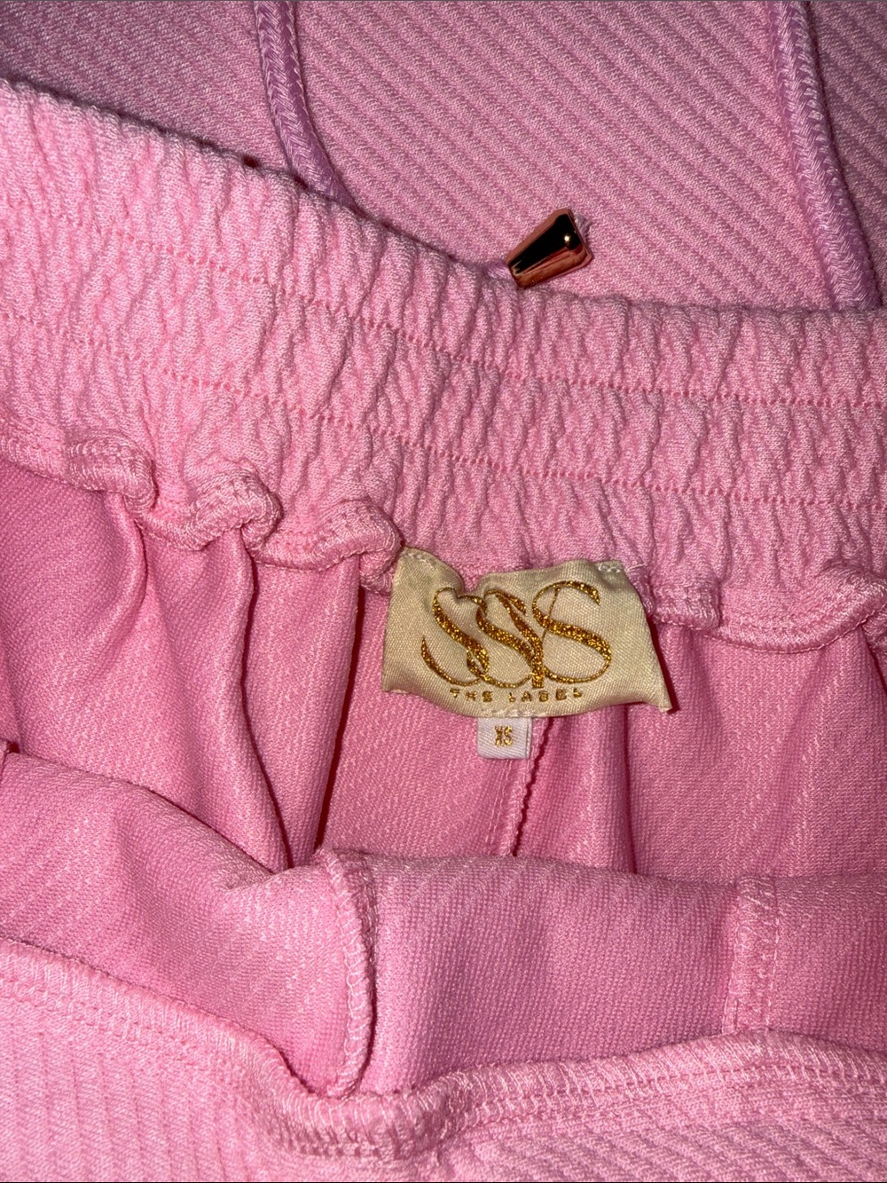 NWOT SSYS Sophie Ribbed Quilted Set In Light Pink. - Picture 2 of 5